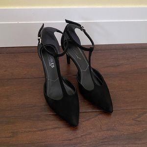 Black T-strap Heels